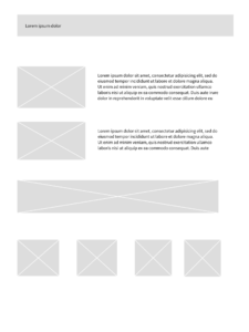 website wireframe